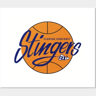 Defunct Florida Suncoast Stingers CBA Basketball Posters and Art